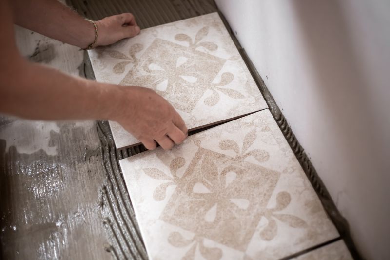 Custom Tile Pattern Installation